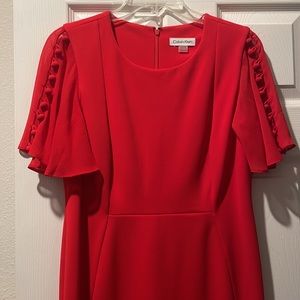 Red Calvin Klein Dress 12P